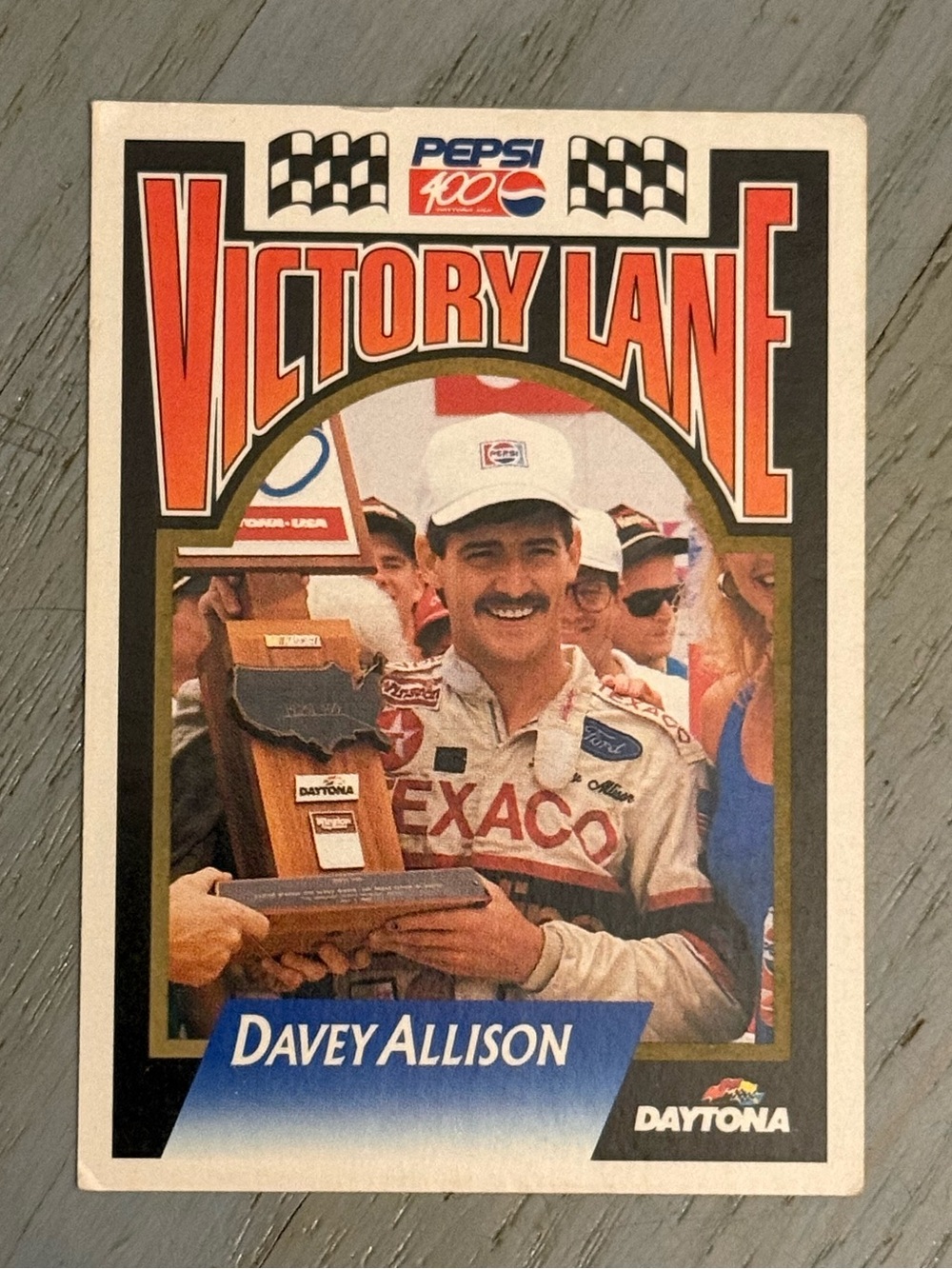 🏁VINTAGE DAVEY ALLISON PEPSI CARD🏁